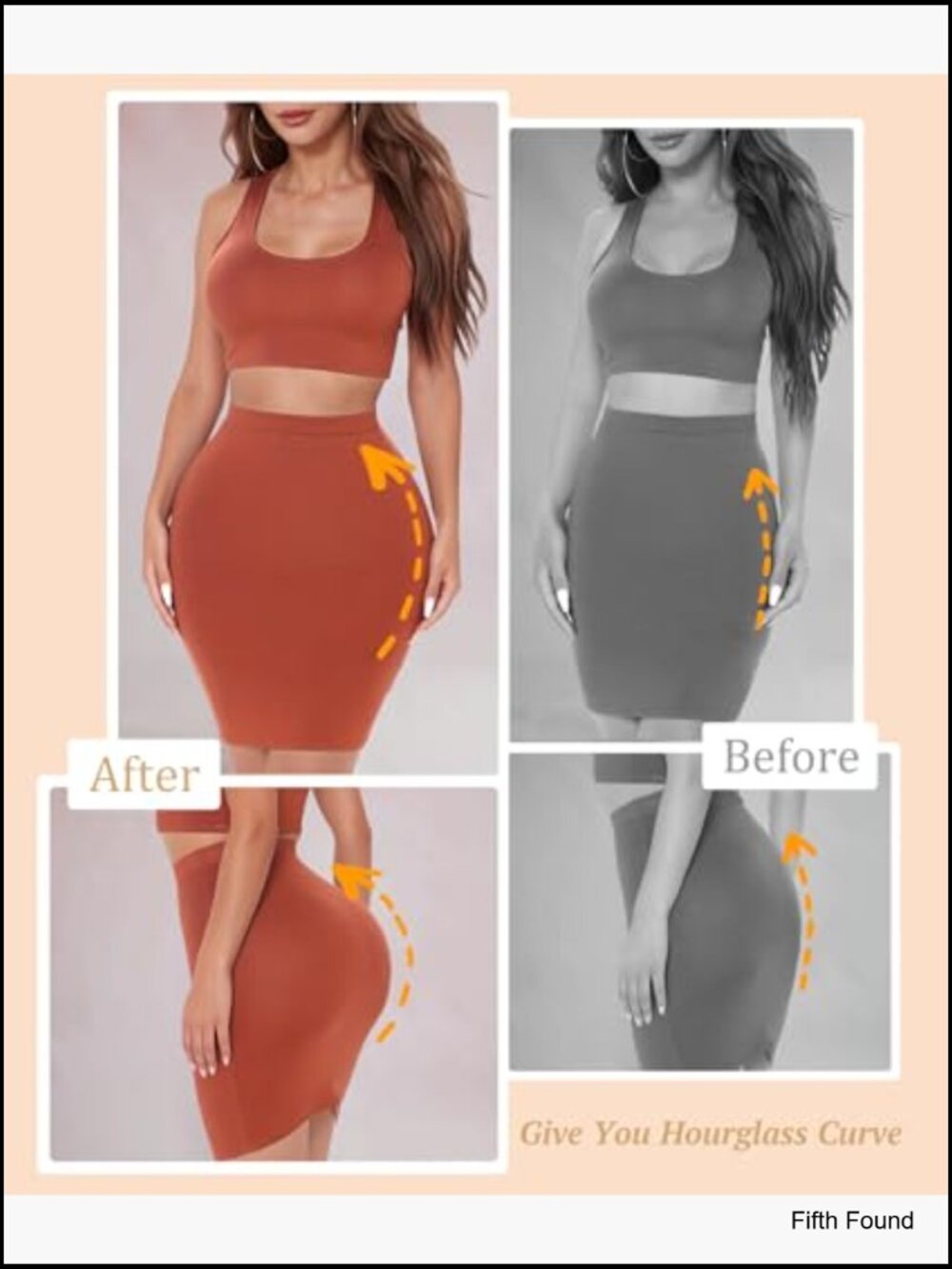 Hip Padded Shapewear Booty Lifter Butt Enhancer with Removable Pads - Picture 2 of 7